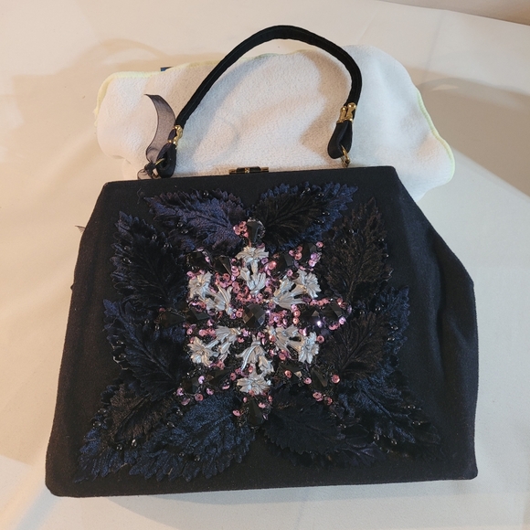 Caron of Houston Beaded Design Handbag 1950-1060s - Picture 2 of 16